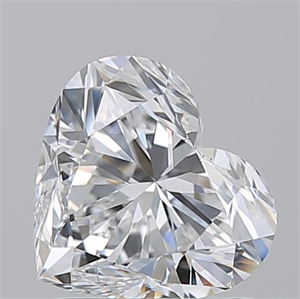 Picture of Natural Diamond 1.52 Carats, Heart with  Cut, D Color, VVS2 Clarity and Certified by GIA