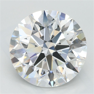 Picture of Lab Grown Diamond 4.00 Carats, Round with Excellent Cut, D Color, IF Clarity and Certified by GIA