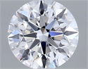 Lab Grown Diamond 1.02 Carats, Round with Excellent Cut, D Color, VVS1 Clarity and Certified by IGI