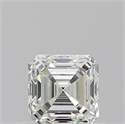Natural Diamond 0.70 Carats, Asscher with  Cut, J Color, VVS2 Clarity and Certified by GIA