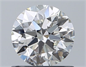Natural Diamond 0.81 Carats, Round with Excellent Cut, H Color, SI1 Clarity and Certified by GIA