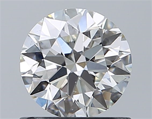 Picture of Natural Diamond 0.81 Carats, Round with Excellent Cut, H Color, SI1 Clarity and Certified by GIA