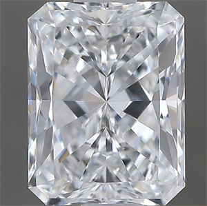 Picture of Natural Diamond 0.60 Carats, Radiant with  Cut, E Color, VVS1 Clarity and Certified by GIA
