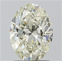 Natural Diamond 1.30 Carats, Oval with  Cut, L Color, VS2 Clarity and Certified by GIA