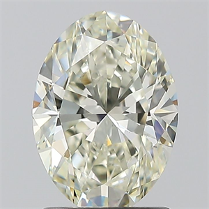 Picture of Natural Diamond 1.30 Carats, Oval with  Cut, L Color, VS2 Clarity and Certified by GIA