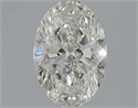 Natural Diamond 1.73 Carats, Oval with  Cut, I Color, VVS2 Clarity and Certified by IGI