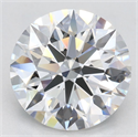 Lab Grown Diamond 3.12 Carats, Round with Excellent Cut, D Color, VVS1 Clarity and Certified by GIA