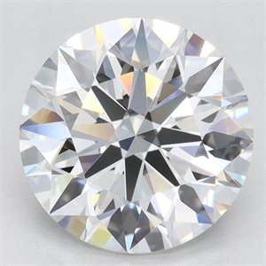 Picture of Lab Grown Diamond 3.12 Carats, Round with Excellent Cut, D Color, VVS1 Clarity and Certified by GIA