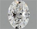 Natural Diamond 0.70 Carats, Oval with  Cut, F Color, VVS1 Clarity and Certified by GIA