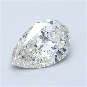 Foto Diamante Natural 1.50 quilates, De pera , Color H, claridad SI2 y certificado GIA de