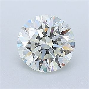 Picture of Natural Diamond 0.80 Carats, Round with Excellent Cut, K Color, VS2 Clarity and Certified by GIA