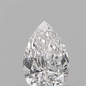 Picture of Natural Diamond 0.13 Carats, Pear with  Cut, E Color, VS2 Clarity and Certified by IGI