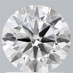 Picture of Natural Diamond 0.90 Carats, Round with Very Good Cut, G Color, SI1 Clarity and Certified by GIA