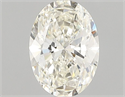 Natural Diamond 0.90 Carats, Oval with  Cut, K Color, VVS2 Clarity and Certified by GIA