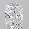 Natural Diamond 4.06 Carats, Cushion with  Cut, D Color, SI1 Clarity and Certified by GIA