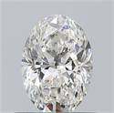 Natural Diamond 0.64 Carats, Oval with  Cut, G Color, VS2 Clarity and Certified by GIA