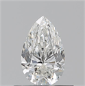 Natural Diamond 0.50 Carats, Pear with  Cut, G Color, VVS2 Clarity and Certified by GIA