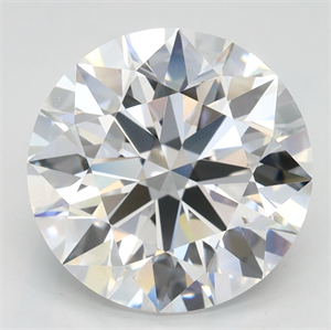 Picture of Lab Grown Diamond 3.51 Carats, Round with Ideal Cut, D Color, IF Clarity and Certified by IGI
