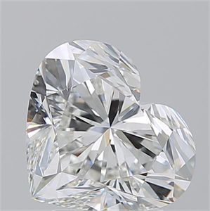 Picture of Natural Diamond 3.03 Carats, Heart with  Cut, H Color, VVS2 Clarity and Certified by GIA