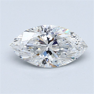 Picture of Natural Diamond 1.70 Carats, Marquise with  Cut, D Color, VVS2 Clarity and Certified by GIA