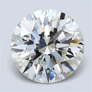 Picture of Natural Diamond 2.01 Carats, Round with Excellent Cut, I Color, VS1 Clarity and Certified by GIA