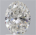 Natural Diamond 1.00 Carats, Oval with  Cut, G Color, SI1 Clarity and Certified by GIA