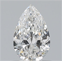 Natural Diamond 0.50 Carats, Pear with  Cut, E Color, VVS1 Clarity and Certified by GIA
