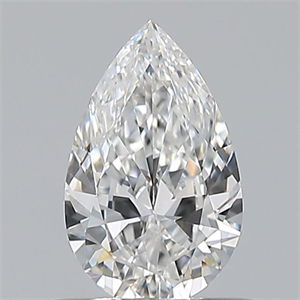 Picture of Natural Diamond 0.50 Carats, Pear with  Cut, E Color, VVS1 Clarity and Certified by GIA