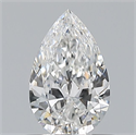 Natural Diamond 0.50 Carats, Pear with  Cut, E Color, VVS1 Clarity and Certified by GIA