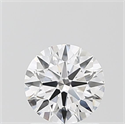 Lab Grown Diamond 1.01 Carats, Round with Ideal Cut, D Color, VS1 Clarity and Certified by IGI