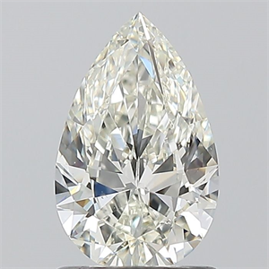 Picture of Natural Diamond 1.01 Carats, Pear with  Cut, I Color, VS2 Clarity and Certified by GIA