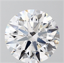 Lab Grown Diamond 3.55 Carats, Round with Ideal Cut, D Color, VS1 Clarity and Certified by IGI