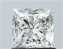 Natural Diamond 1.00 Carats, Princess with  Cut, I Color, VS2 Clarity and Certified by GIA