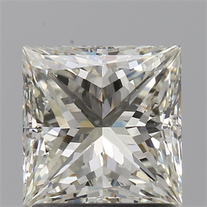 Foto Diamante Natural 1.54 quilates, Princesa , Color L, claridad SI1 y certificado GIA de