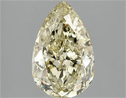 Picture of Lab Grown Diamond 2.11 Carats, Pear with  Cut, Fancy Intense Yellow Color, VS1 Clarity and Certified by IGI