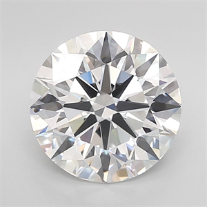 Picture of Lab Grown Diamond 4.01 Carats, Round with Ideal Cut, D Color, IF Clarity and Certified by IGI