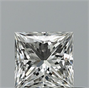 Diamante Natural 0.46 quilates, Princesa , Color F, claridad VVS1 y certificado IGI