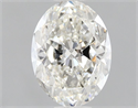 Natural Diamond 1.01 Carats, Oval with  Cut, I Color, VS2 Clarity and Certified by GIA