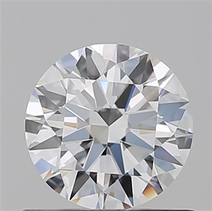Picture of Natural Diamond 0.72 Carats, Round with Excellent Cut, D Color, VVS2 Clarity and Certified by GIA