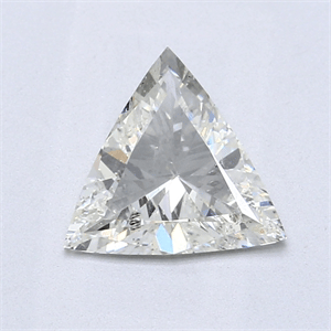 1.02 Carats, Triangle Diamond with  Cut, J Color, SI2 Clarity and Certified by GIA