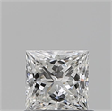 Diamante Natural 0.70 quilates, Princesa , Color F, claridad SI2 y certificado GIA