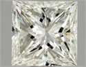 Natural Diamond 0.70 Carats, Princess with  Cut, J Color, VS1 Clarity and Certified by GIA