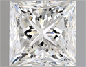 Diamante Natural 1.70 quilates, Princesa , Color F, claridad VVS2 y certificado GIA