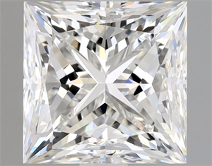 Foto Diamante Natural 1.70 quilates, Princesa , Color F, claridad VVS2 y certificado GIA de