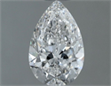 Natural Diamond 0.50 Carats, Pear with  Cut, F Color, VS1 Clarity and Certified by GIA