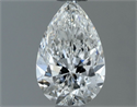 Natural Diamond 0.53 Carats, Pear with  Cut, F Color, SI1 Clarity and Certified by GIA