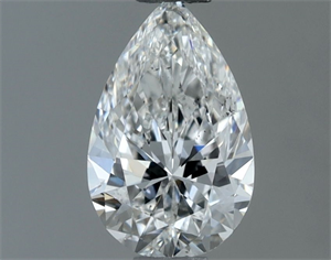 Picture of Natural Diamond 0.53 Carats, Pear with  Cut, F Color, SI1 Clarity and Certified by GIA