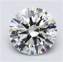 Natural Diamond 2.90 Carats, Round with Excellent Cut, I Color, SI2 Clarity and Certified by GIA
