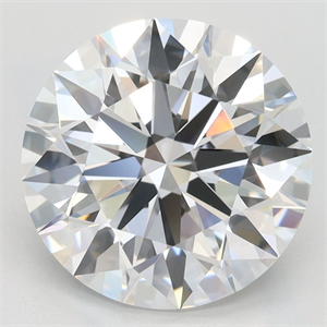 Picture of Lab Grown Diamond 4.03 Carats, Round with Excellent Cut, D Color, VVS1 Clarity and Certified by GIA