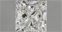 Natural Diamond 1.10 Carats, Princess with  Cut, H Color, VS1 Clarity and Certified by GIA
